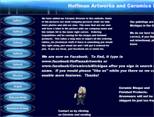 Tablet Screenshot of hoffmanartworks.com
